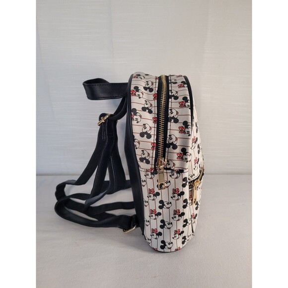 Disney Bioworld Leather Mini Backpack.  Mickey & Minnie Mouse. - Picture 2 of 6
